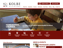 Tablet Screenshot of kolbe.org